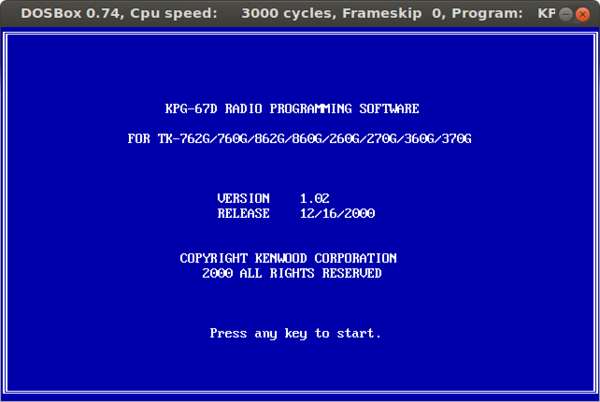 KPG-67D Software